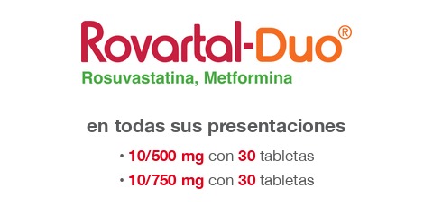 Promoción 3 + 1 Rovartal Duo – Rosuvastatina y Metformina